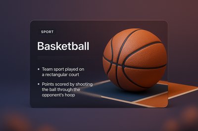 3D Basketball Design with Interactive Elements