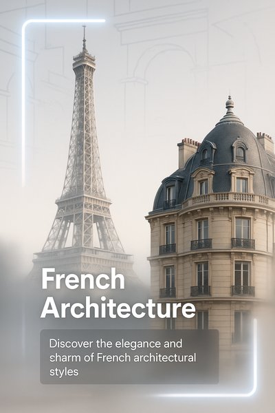 Elegant Promotional Graphic for French Architecture