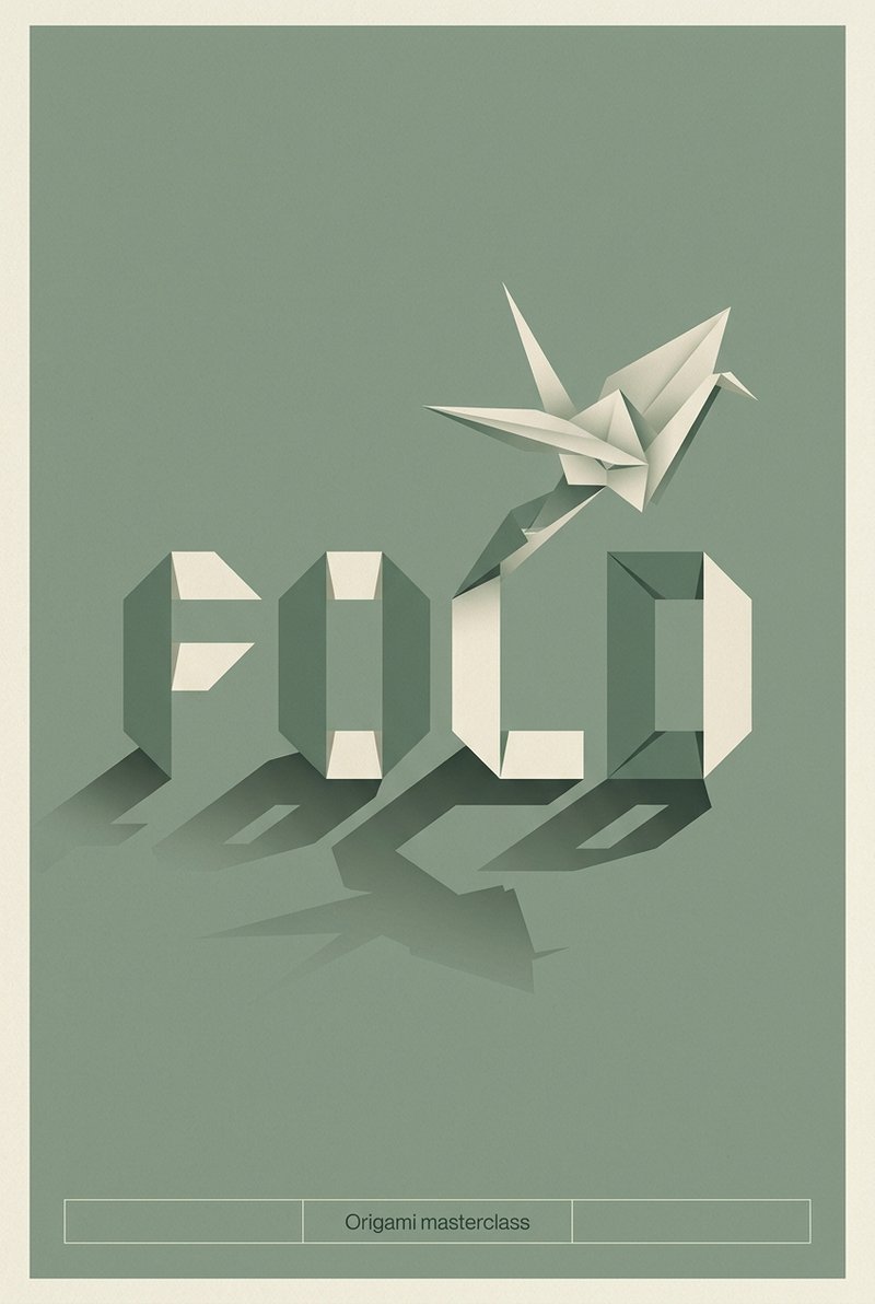 colorful origami paper folds