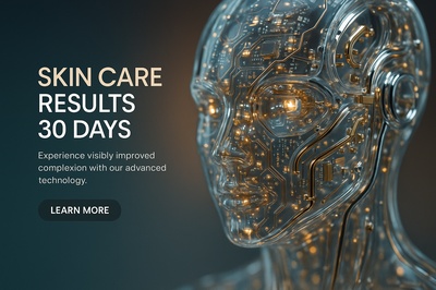 Hyperrealistic Skin Care Technology in Close-Up View