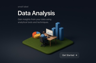Engaging 3D Scene of Data Analysis Workspace