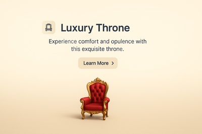 Stunning Luxury Throne Scene with Elegant Design Elements
