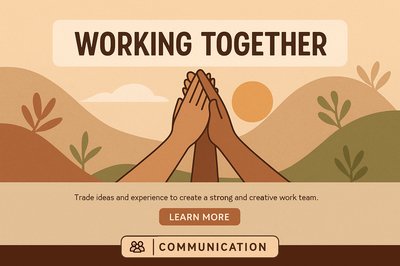 United Hands Concept Illustrating Teamwork and Collaboration