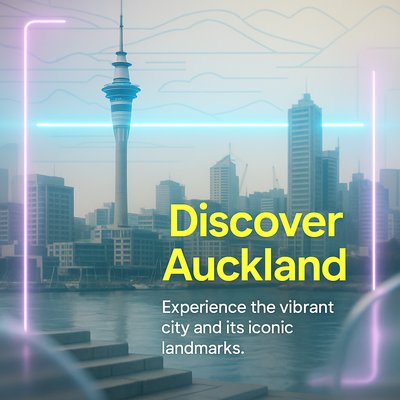 Promotional Image for Auckland Travel featuring Iconic Landmarks