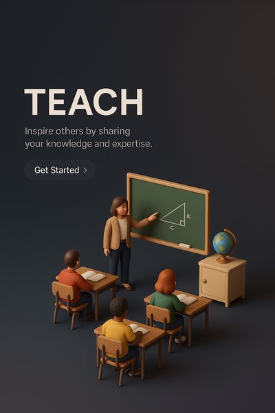 Engaging 3D Classroom Scene with Teaching Theme