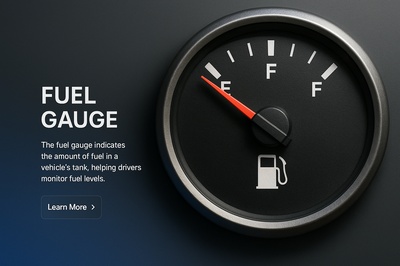 Stylish Fuel Gauge Design for Web Page Layout