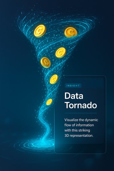 Data Tornado: A Dynamic 3D Visualization of Information Flow