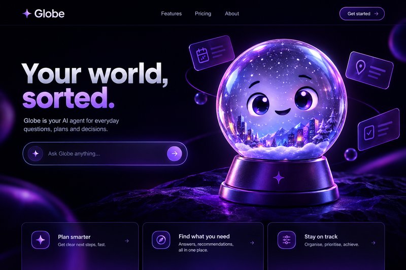 Engaging AI landing page design