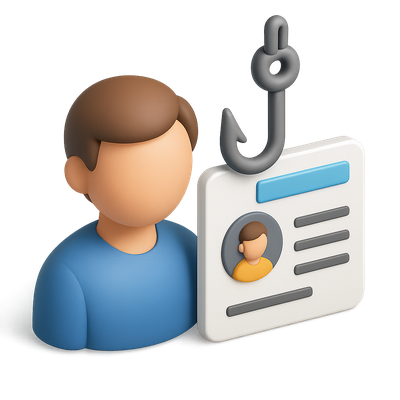 3D Icon Representing Social Engineering Concepts