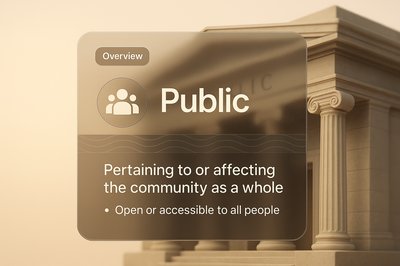 3D Glass Design with Public Overview Block