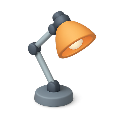 Stylish Isometric Desk Lamp with Adjustable Arm