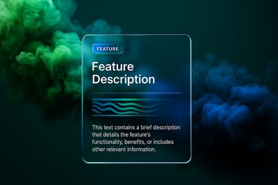 Mysterious Green and Blue Smoke Effect Background