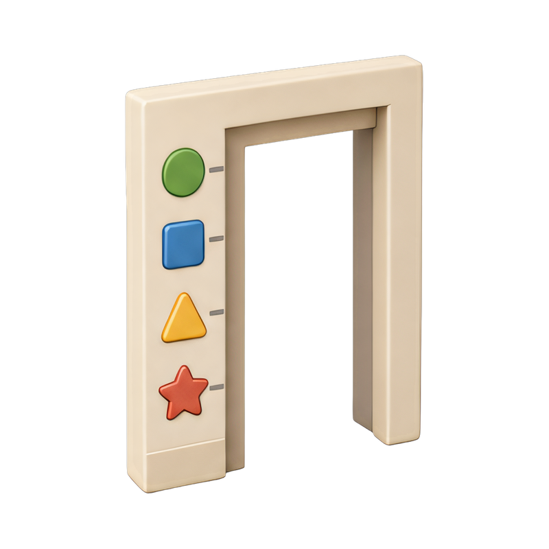 Height measurement doorframe stickers