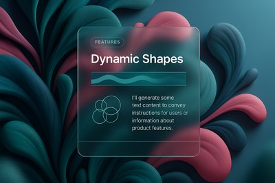 Abstract Organic Floral Wallpaper with Dynamic Shapes