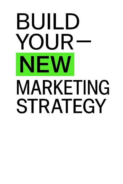 Modern Marketing Strategy Graphic with Bold Typography