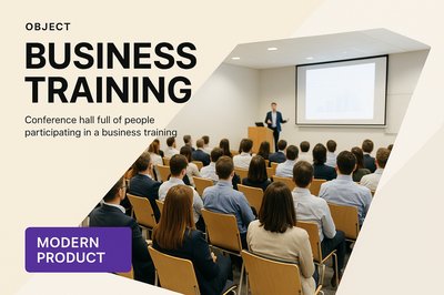 Engaging Business Training Seminar in Modern Auditorium