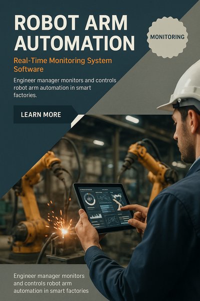 Real-Time Monitoring of Robot Arm Automation in Smart Factories