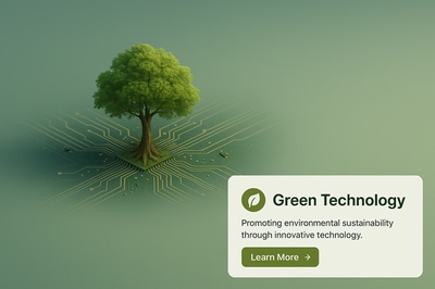 Tree Merging with Circuit Board for Green Technology Concept