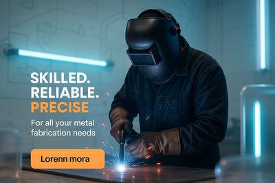 Welding Promotion Graphic Highlighting Skills and Services