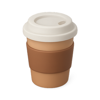 Stylish Reusable Coffee Cup with Lid and Sleeve