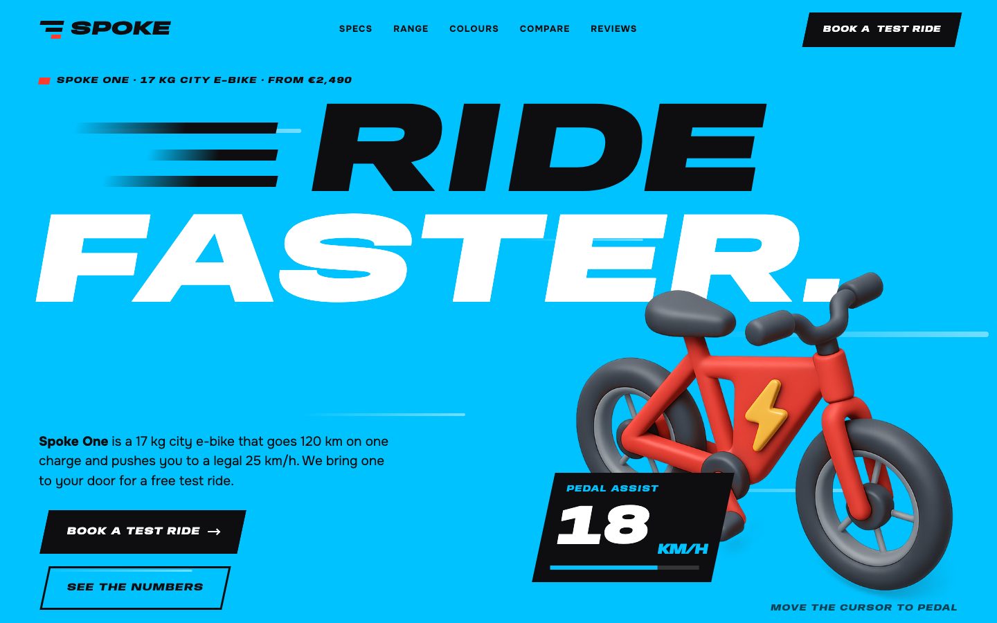 Spoke — landing page template preview