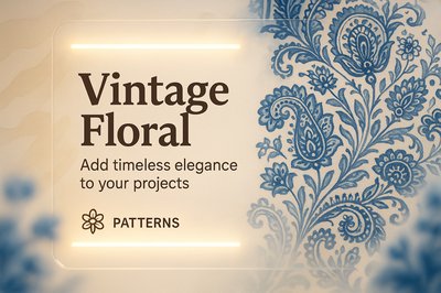 Elegant Vintage Floral Pattern Design for Creative Projects