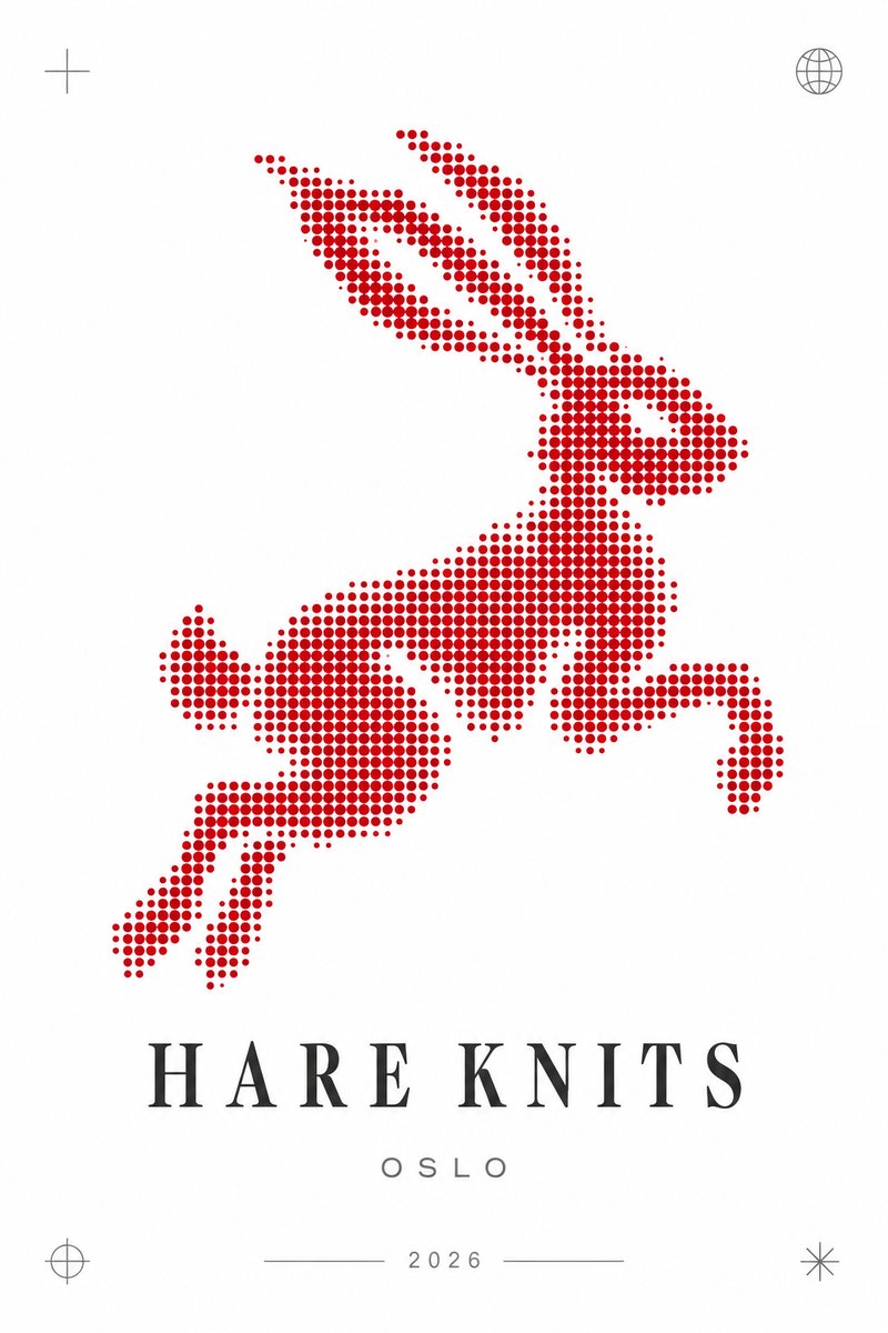 Stylized hare logo design