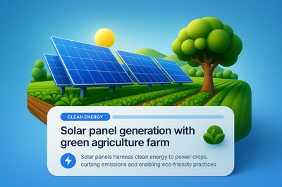 Solar Panel Generation with Green Agriculture Farm