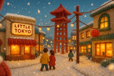 Winter Woolen Fantasy in Little Tokyo, Los Angeles