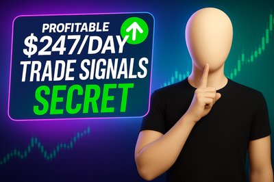 Promotional Graphic for Trading Signals with Engaging Visuals