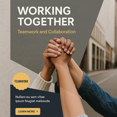 Embracing Teamwork with Hands United in the Air