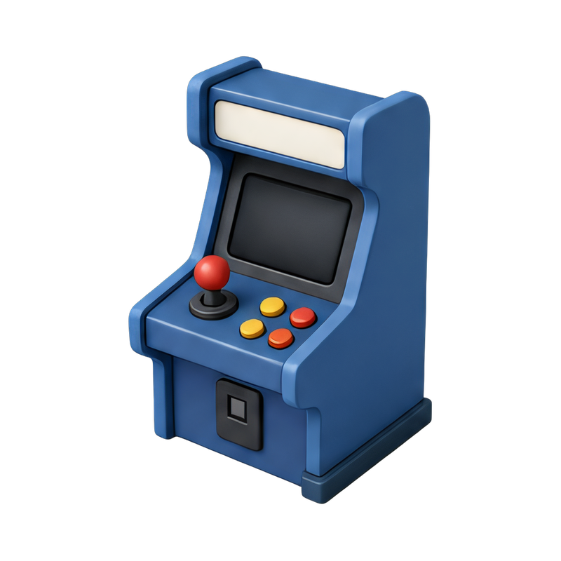 vintage arcade cabinet
