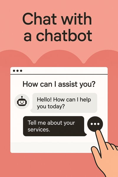 Engaging Chatbot Interaction Illustration