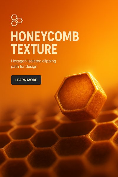 Honeycomb Texture Image for Design Uses