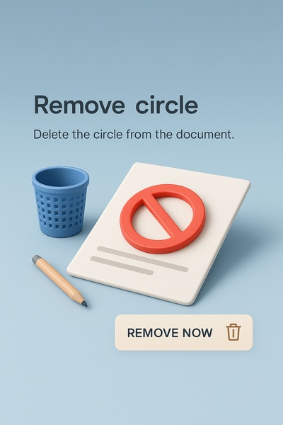 Detailed 3D Illustration of Document Editing Concept