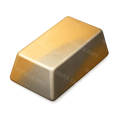 3D Electrum Bar Icon with Isometric View