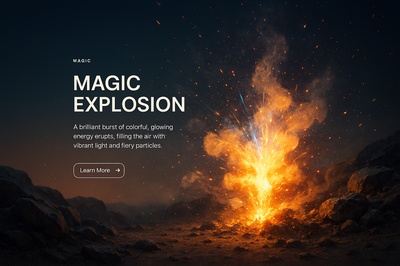 Stunning Visual of a Colorful Magic Explosion