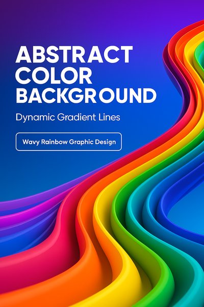 Vibrant Abstract Color Background with Dynamic Lines