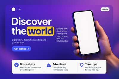 Dynamic Landing Page Design with Smartphone Display