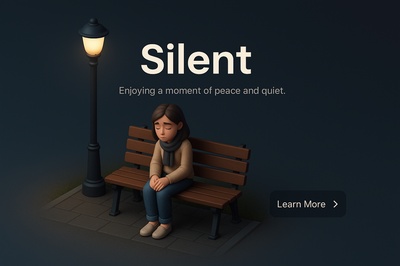 Detailed 3D Scene Featuring a Girl on a Bench