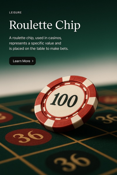 Stylish and Realistic Roulette Chip Web Page Design