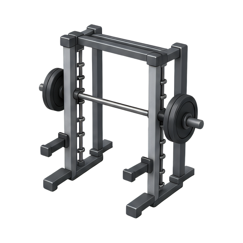 Versatile smith machine setup