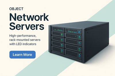 High-Performance Network Servers with LED Indicators