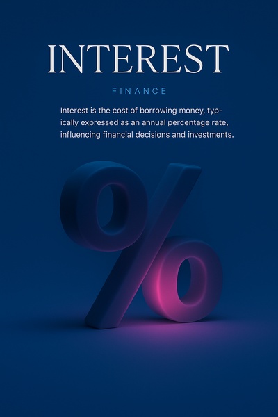 Intriguing Neon Blue Interest Rate Design