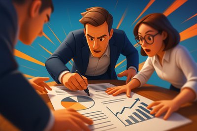 Dynamic Business Meeting with Strategy Brainstorming