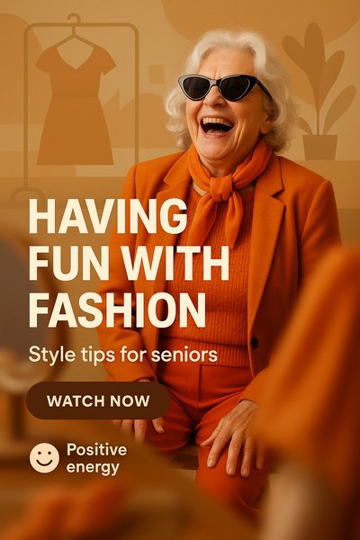 Engaging Social Media Post on Fashion Tips for Seniors