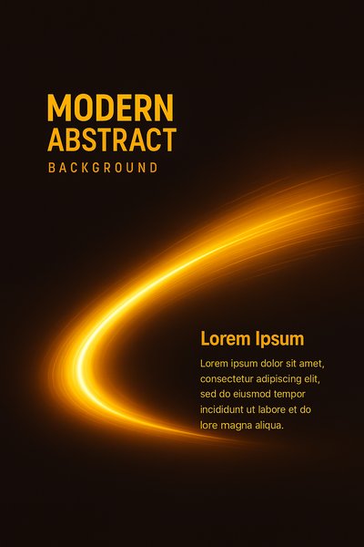 Modern Abstract Background with Dynamic Light Trails