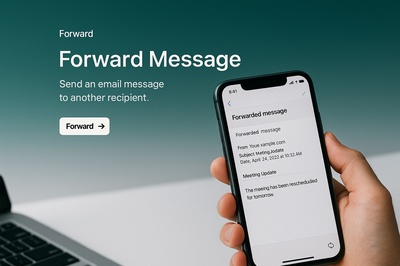 Modern Web Page Design with Email Forwarding Feature