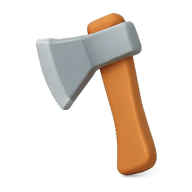 Stylized axe graphics for video footage