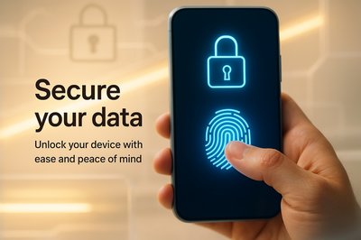 Mobile Security Concept Featuring Fingerprint Authentication